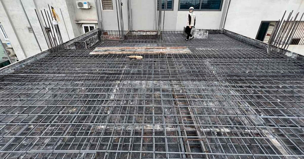 Ứng dụng sắt phi 16 trong việc đổ sàn