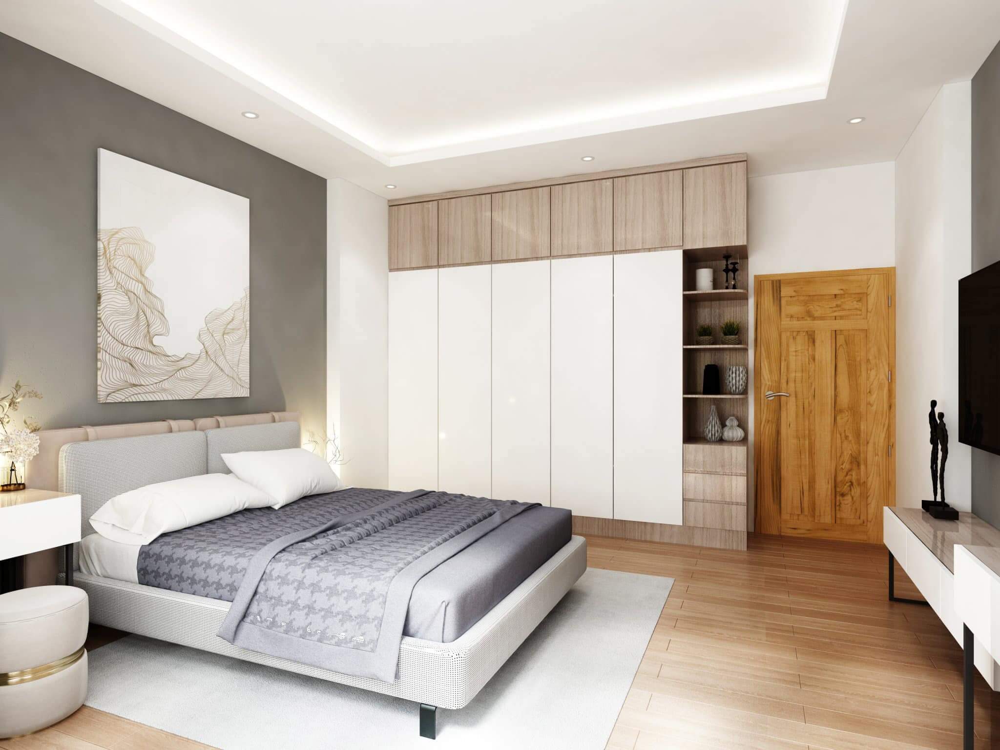 99+ Mẫu thiết kế nội thất phòng ngủ 20m2 đơn giản, hiện đại 2024