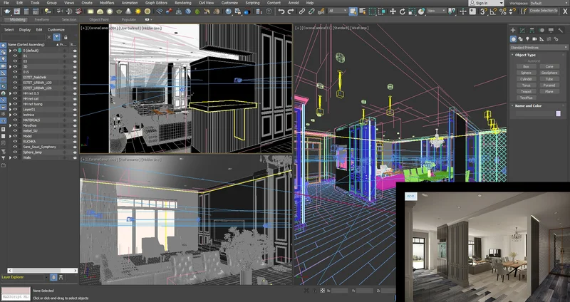Các công cụ được tích hợp trong 3Ds Max