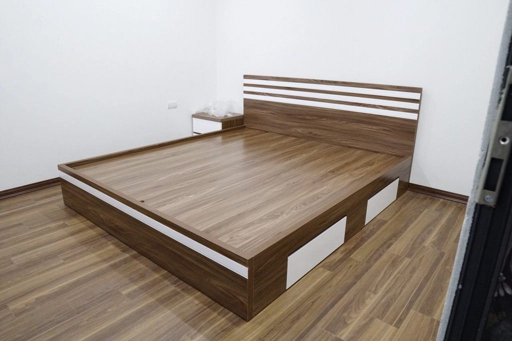 Giường gỗ melamine