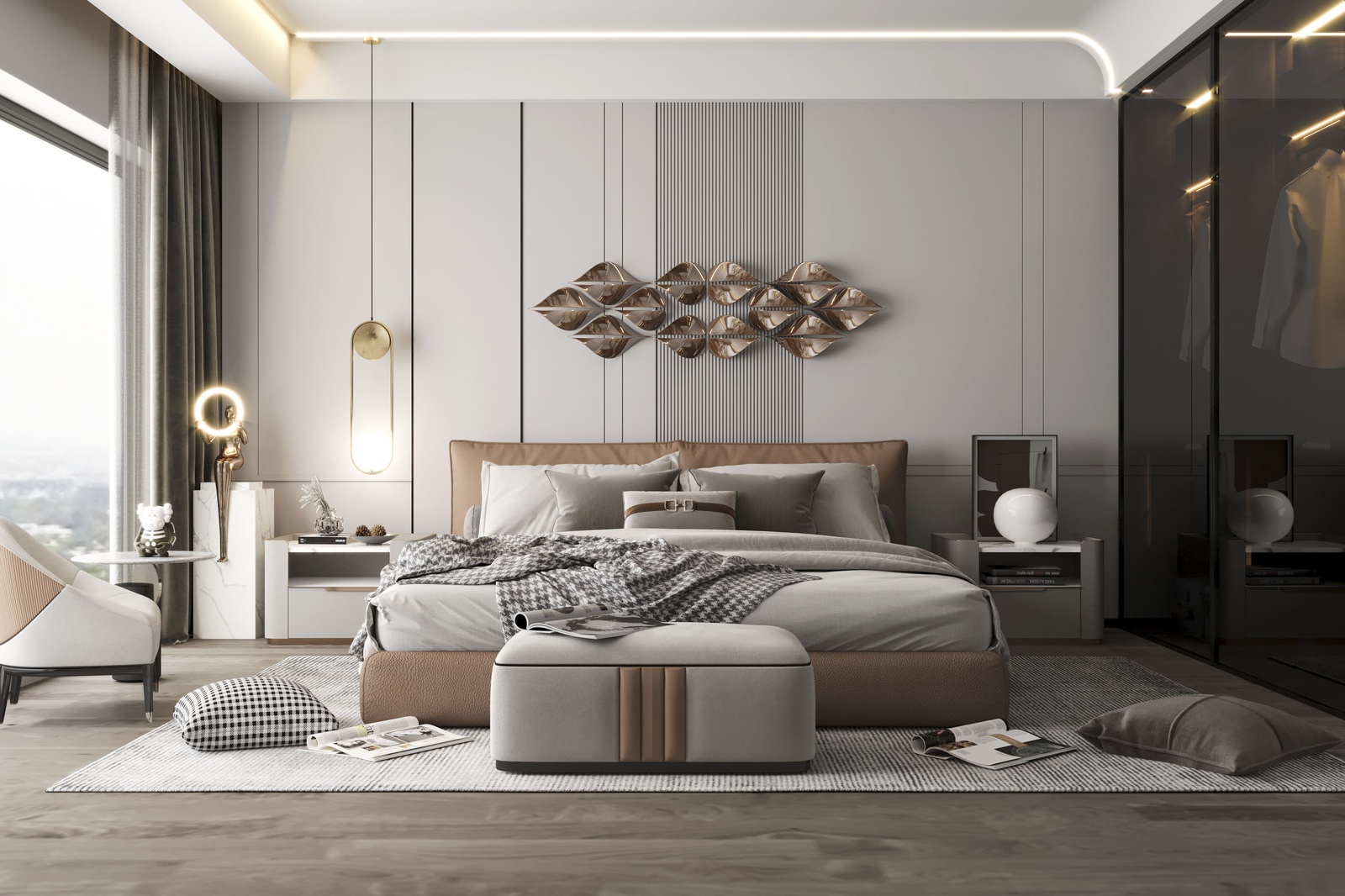 Nội thất phòng ngủ phong cách Luxury