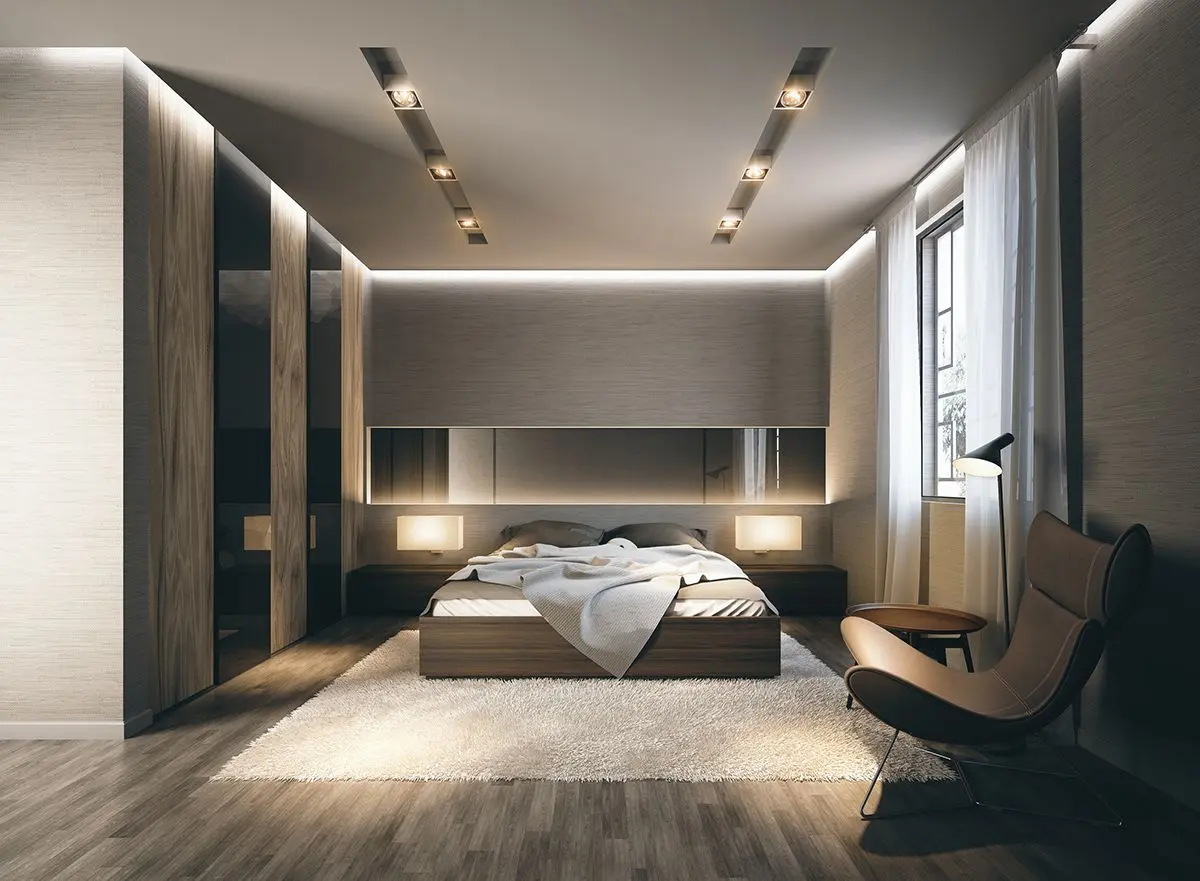 Phòng ngủ 20m² kết hợp không gian thư giãn