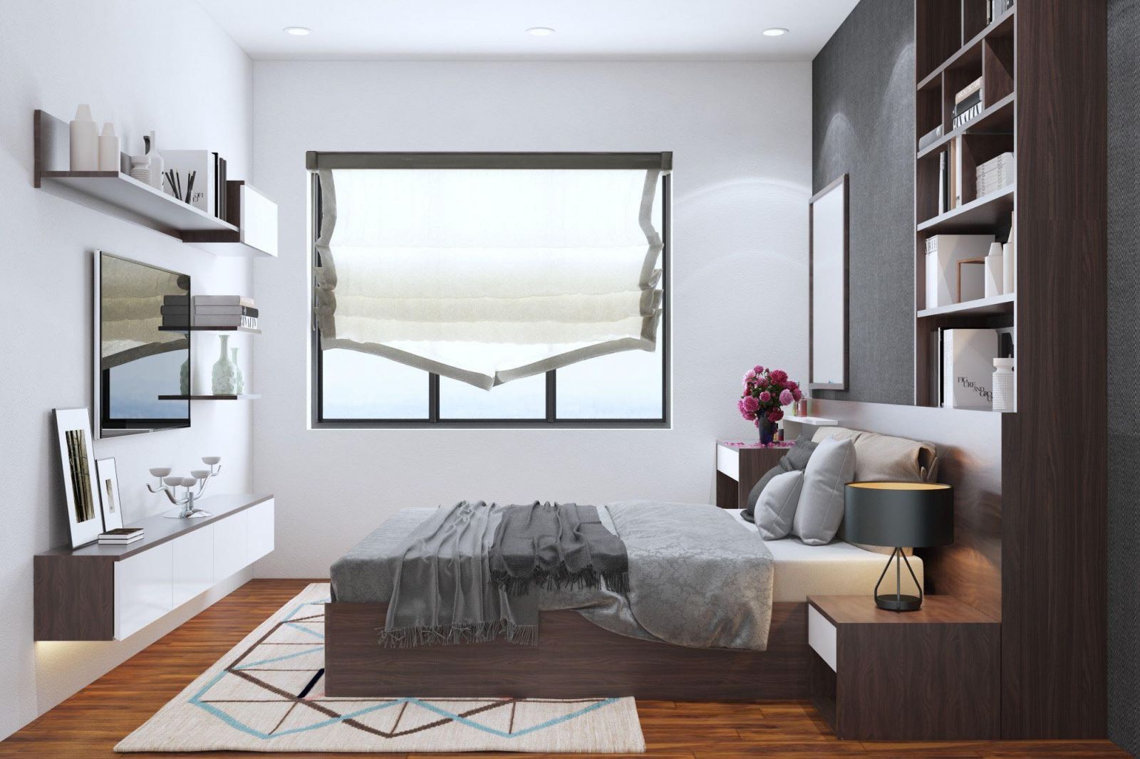 Thiết kế nội thất phòng ngủ nhà phố
