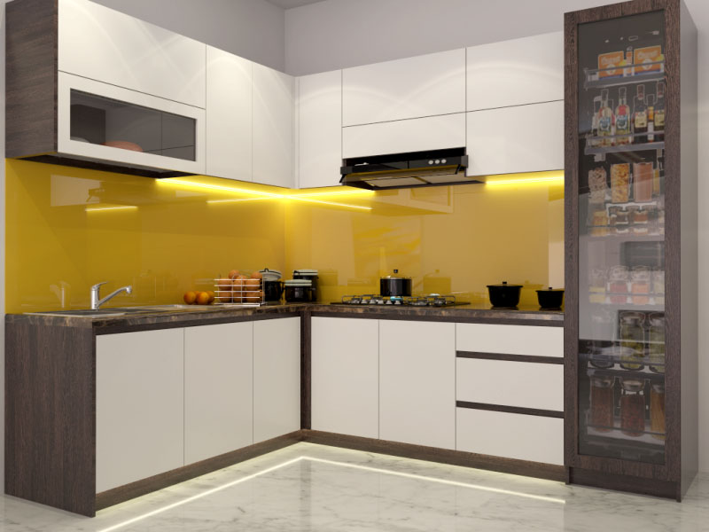 Tủ bếp gỗ melamine