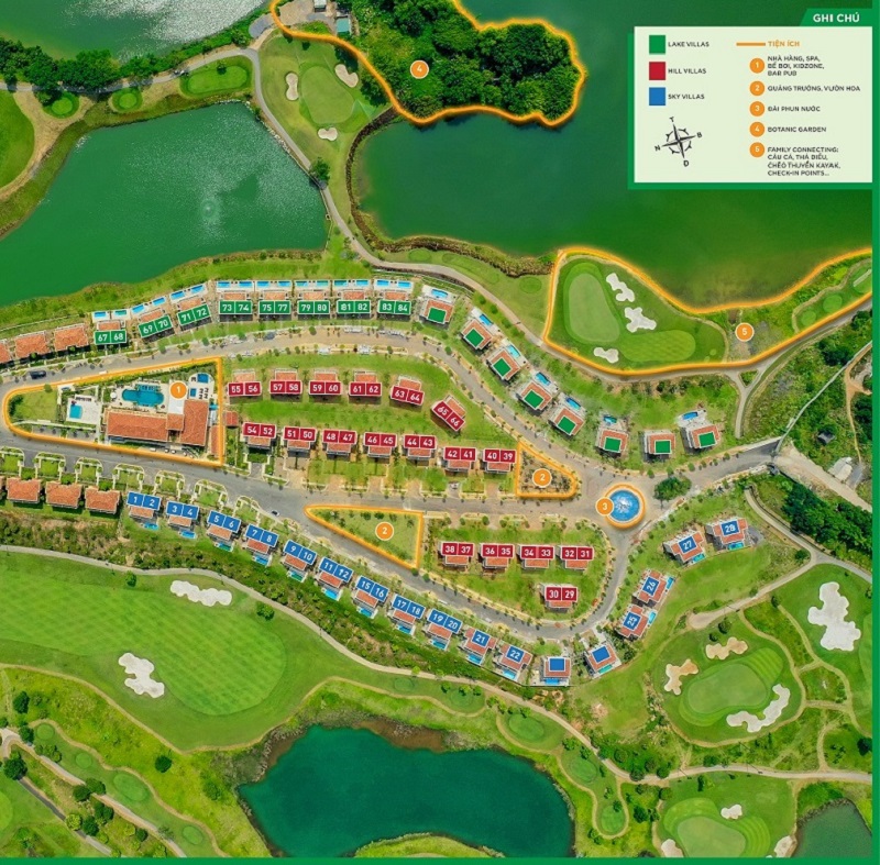 Mặt bằng tổng thể Wyndham Sky Lake Resort & Villas