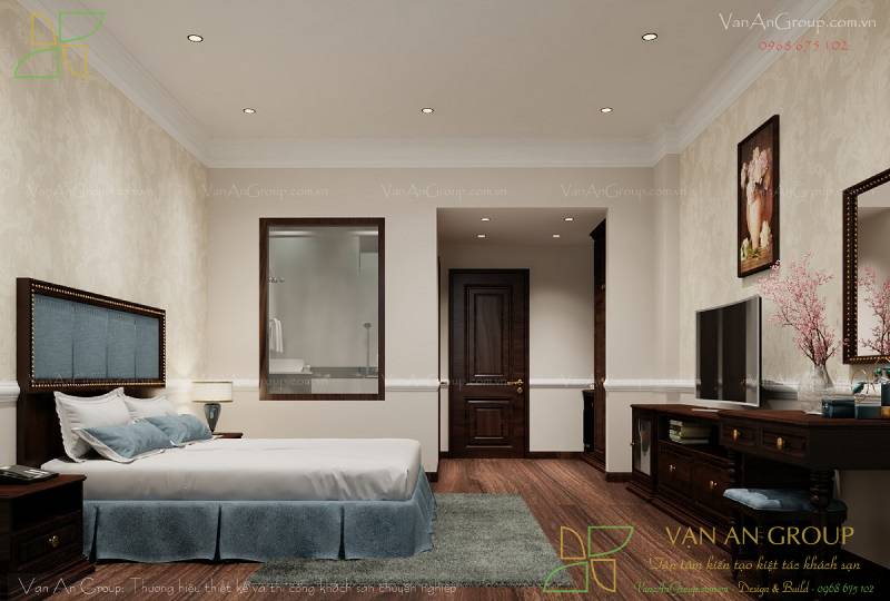 Mẫu phòng ngủ khách sạn 4 sao đẹp - 5