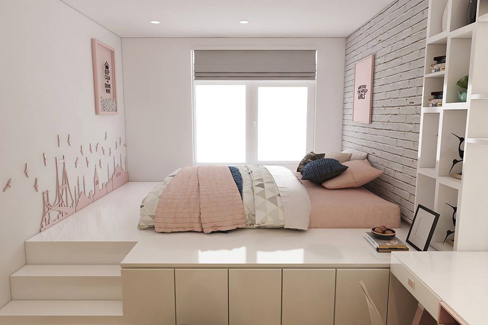 Thiết kế phòng ngủ nhỏ 1m2