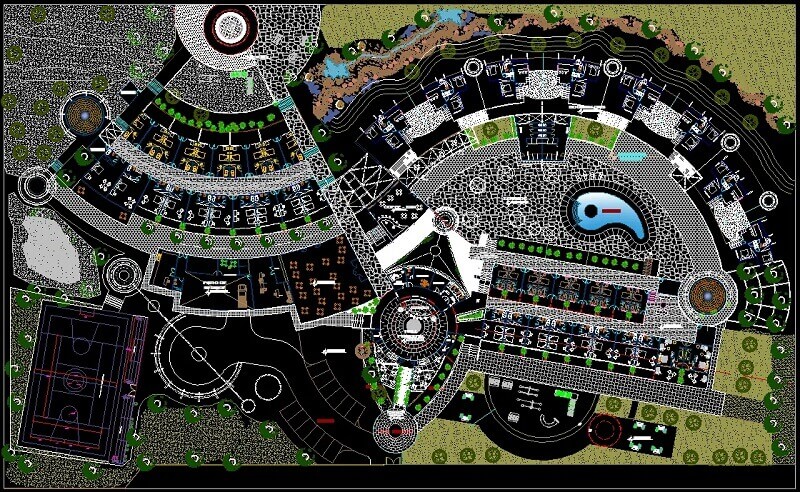 10+ Mẫu bản vẽ thiết kế resort cad file free download