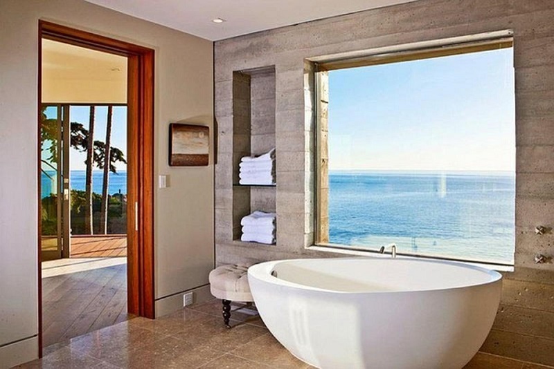 Phòng tắm resort view biển