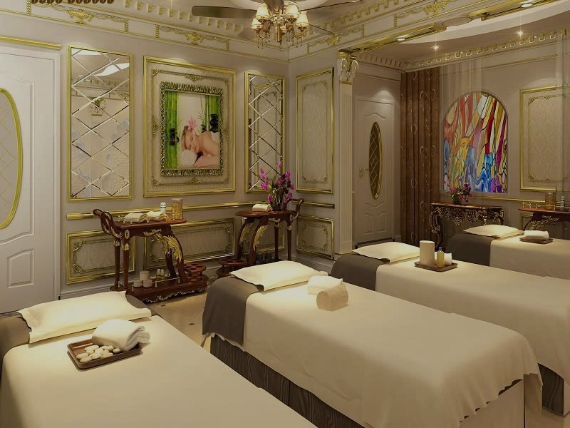 Khu spa thư giãn, thoải mái