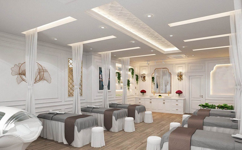 Khu vực spa và massage thư giãn cho khách hàng
