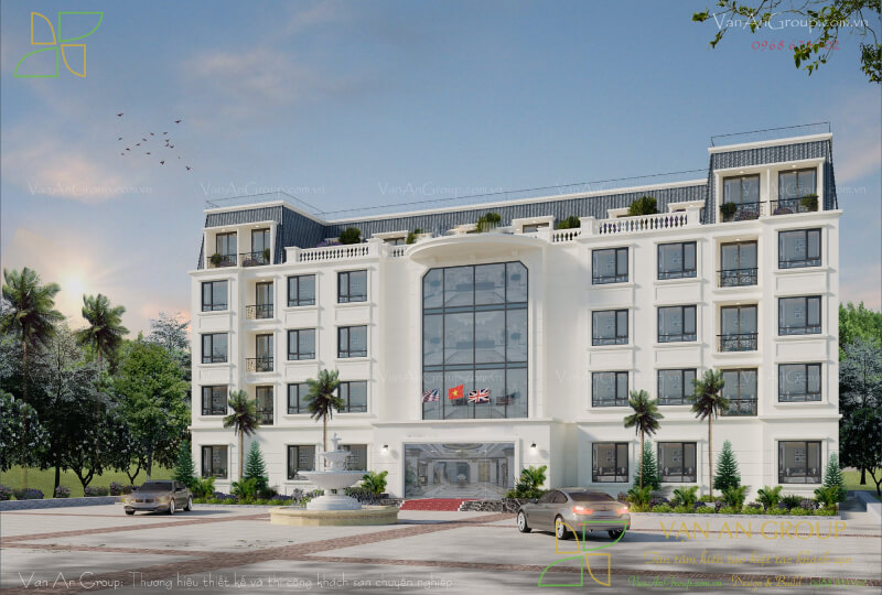 Tư vấn chi phí thiết kế khách sạn 3 sao 4 tầng 90 phòng diện tích 1000m²