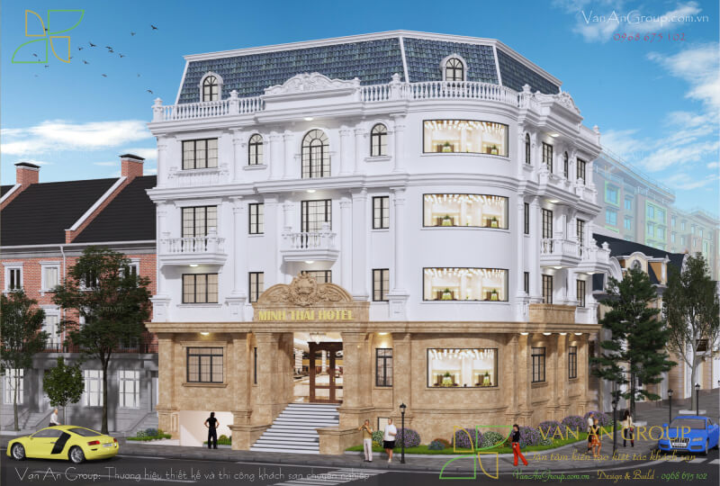 Mẫu khách sạn 4 tầng Minh Thái Hotel