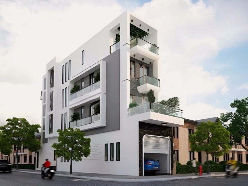 Thiết kế khách sạn mini 5x25 phong cách hiện đại