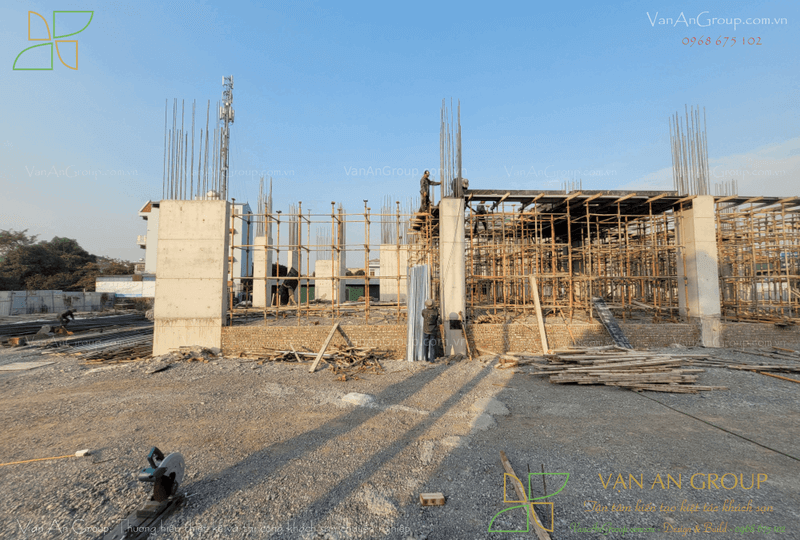 Thi công cột btct theo từng tầng