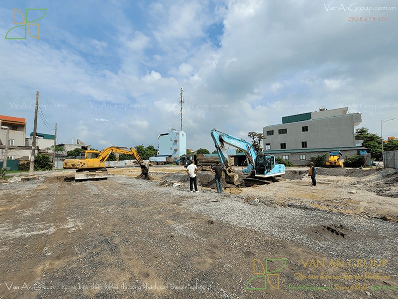 Chuẩn bị mặt bằng thi công cùng hệ thống máy móc, thiết bị chuyên dụng