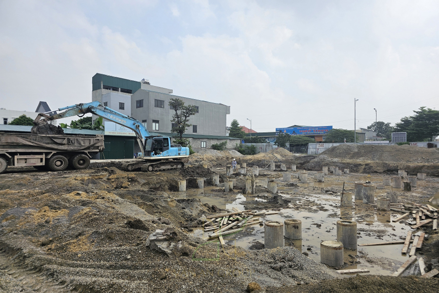Đào hố móng và áp dụng biện pháp chống sạt lở