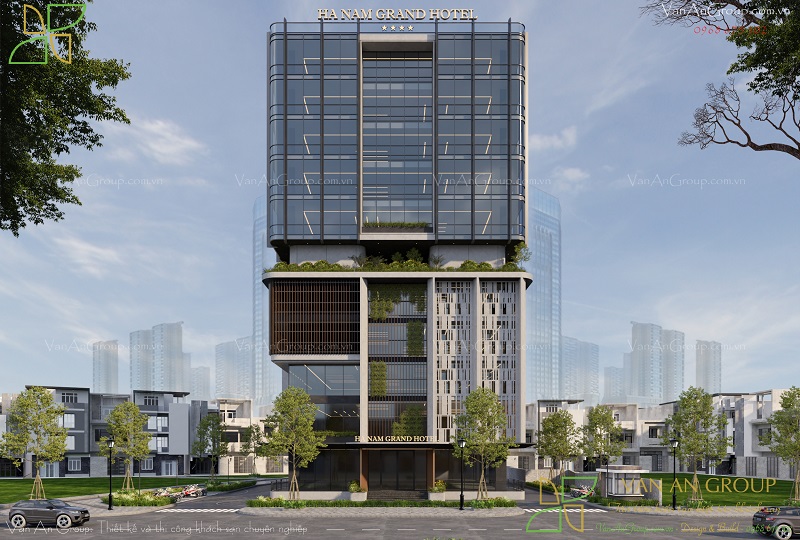 Mẫu khách sạn 4 sao cao cấp Ha Nam Grand Hotel