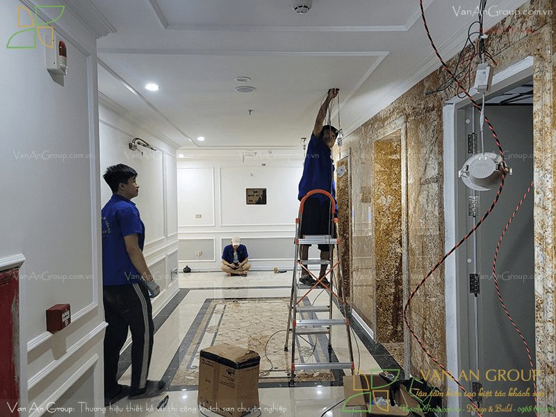 Thi công lắp đặt hệ thống kỹ thuật, nội thất khách sạn 3 sao