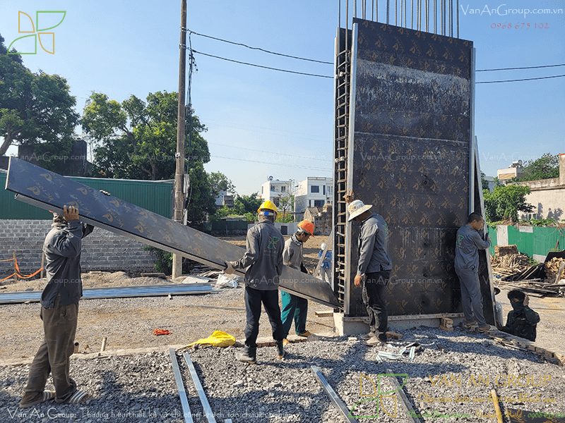 Thi công lắp dựng ván khuôn khách sạn