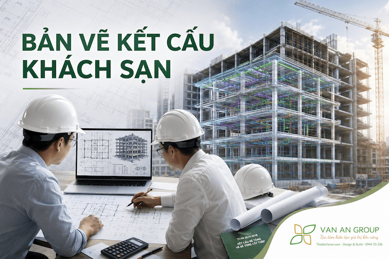 Bản vẽ kết cấu khách sạn có gì khác so với công trình dân dụng?