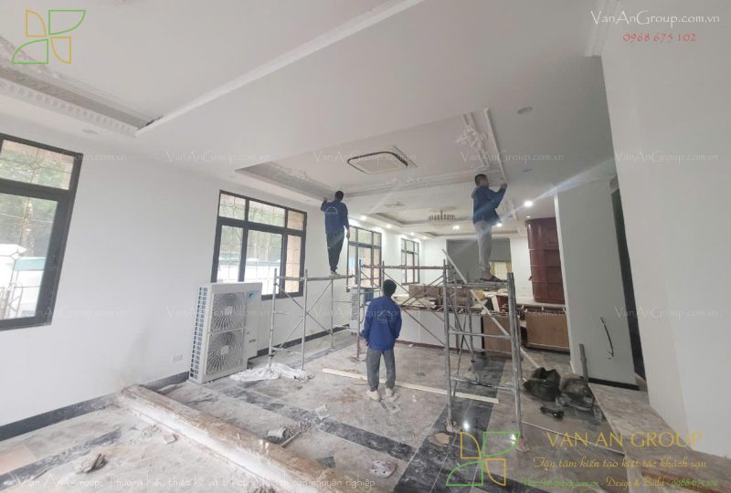 Hoàn thiện thi công trần thạch cao, trần kỹ thuật, phào chỉ thạch cao