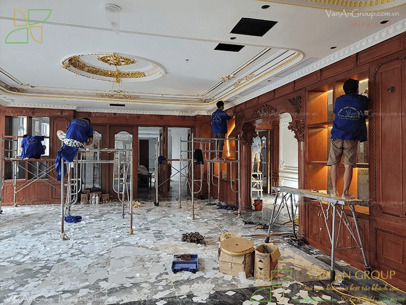 Thi công lắp đặt hệ thống kỹ thuật đồng bộ, hoàn thiện nội thất