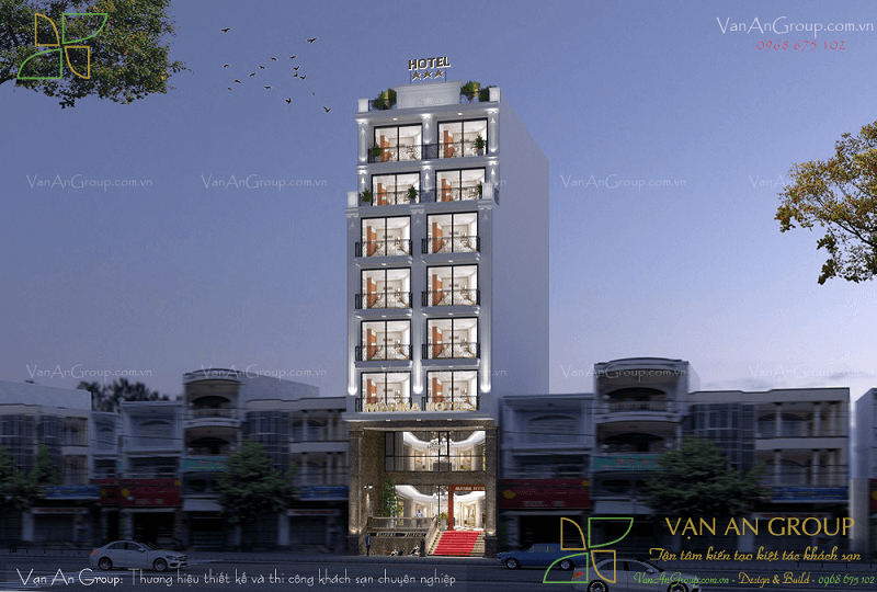 Thiết kế khách sạn 3 sao mang hơi thở tân cổ điển thanh lịch, thu hút ánh nhìn
