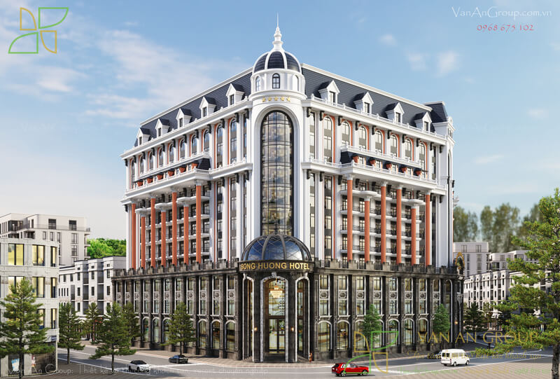 Sông Hương Hotel khoác lên mình diện mạo tân cổ điển châu Âu nguy nga