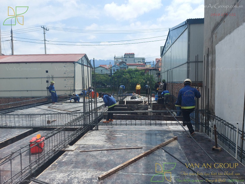 Thi công cột btct, dầm và sàn btct công trình khách sạn mini, 2 sao tại Vũng Tàu