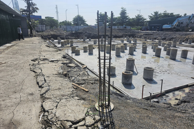 Bê tông lót móng được đổ đúng mác và chiều dày tiêu chuẩn
