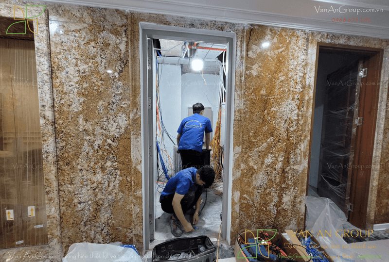 Đội ngũ kỹ thuật Vạn An Group triển khai thi công đồng bộ các hệ thống MEP