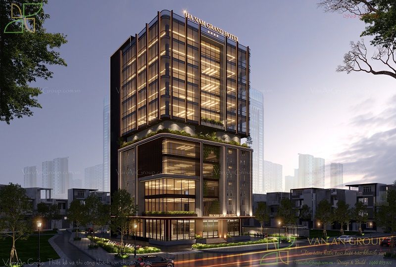 Hệ thống chiếu sáng của Ha Nam Grand Hotel được thiết kế một cách khoa học, tinh tế