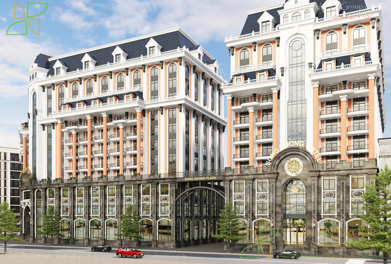 Mẫu thiết kế tổ hợp khách sạn 5 sao Song Huong Plaza