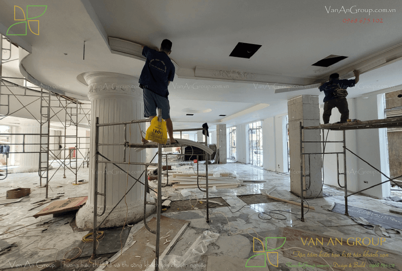 Thi công trần thạch cao, trần kỹ thuật và phào chỉ PU, phào chỉ Ps