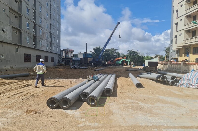 Tổng mặt bằng thi công được bố trí khoa học