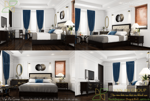 Thiết kế phòng Deluxe khách sạn 3 sao sang trọng, thu hút