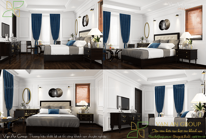 Thiết kế phòng Deluxe khách sạn 3 sao sang trọng, thu hút