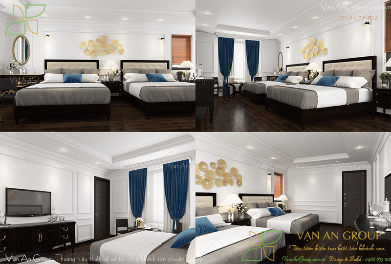 Thiết kế phòng Double Room khách sạn 3 sao 