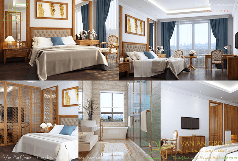Thiết kế phòng VIP khách sạn 3 sao sang trọng, thanh lịch