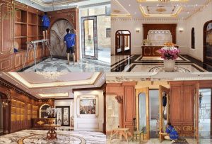 Thiết kế thi công sảnh lễ tân khách sạn 4 sao đẹp, sang trọng, đẳng cấp