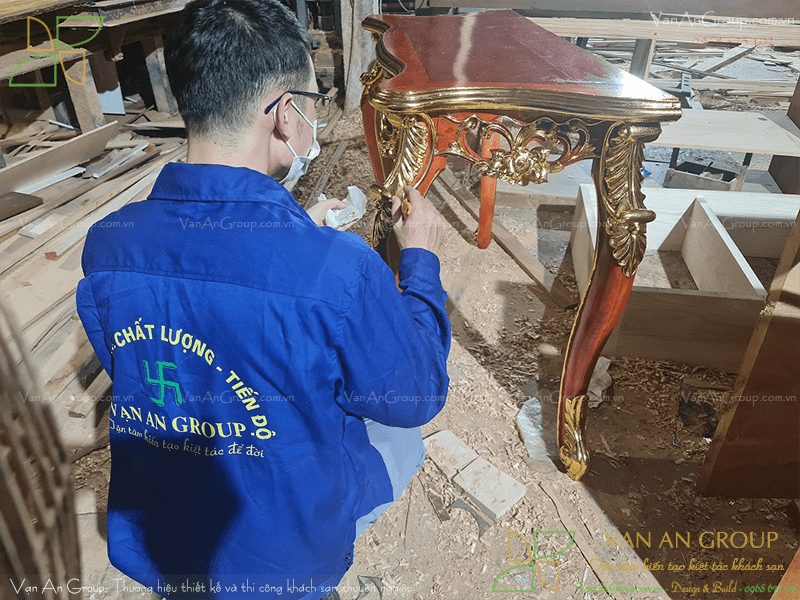 Vạn An thi công lắp đặt nội thất khách sạn