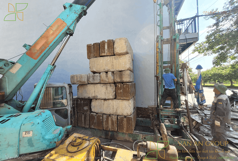 Định vị tim cọc và thi công ép cọc
