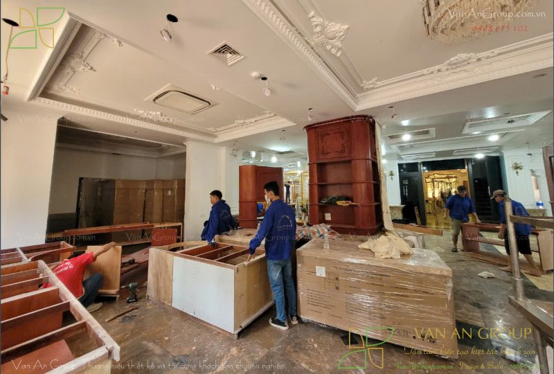 Lắp đặt trang thiết bị, nội thất cho khách sạn