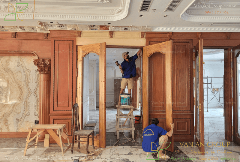 Lắp đặt trang thiết bị nội thất cố định và nội thất rời theo thiết kế