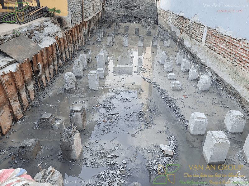 Thi công cọc vuông khách sạn mini