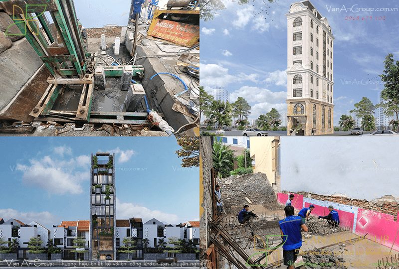 Thiết kế thi công khách sạn mini trọn gói tại Vĩnh Phúc