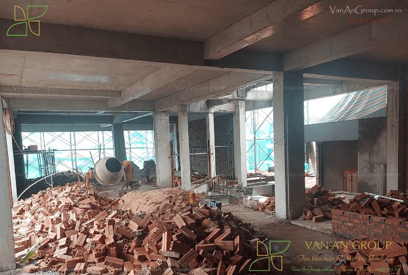 Xây tường bao, tường ngăn phòng theo thiết kế