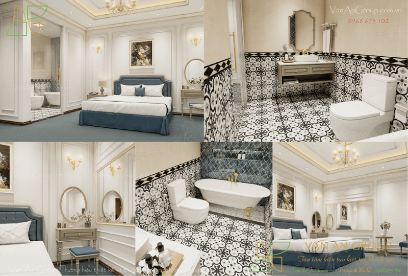 Thiết kế phòng Deluxe khách sạn 4 sao
